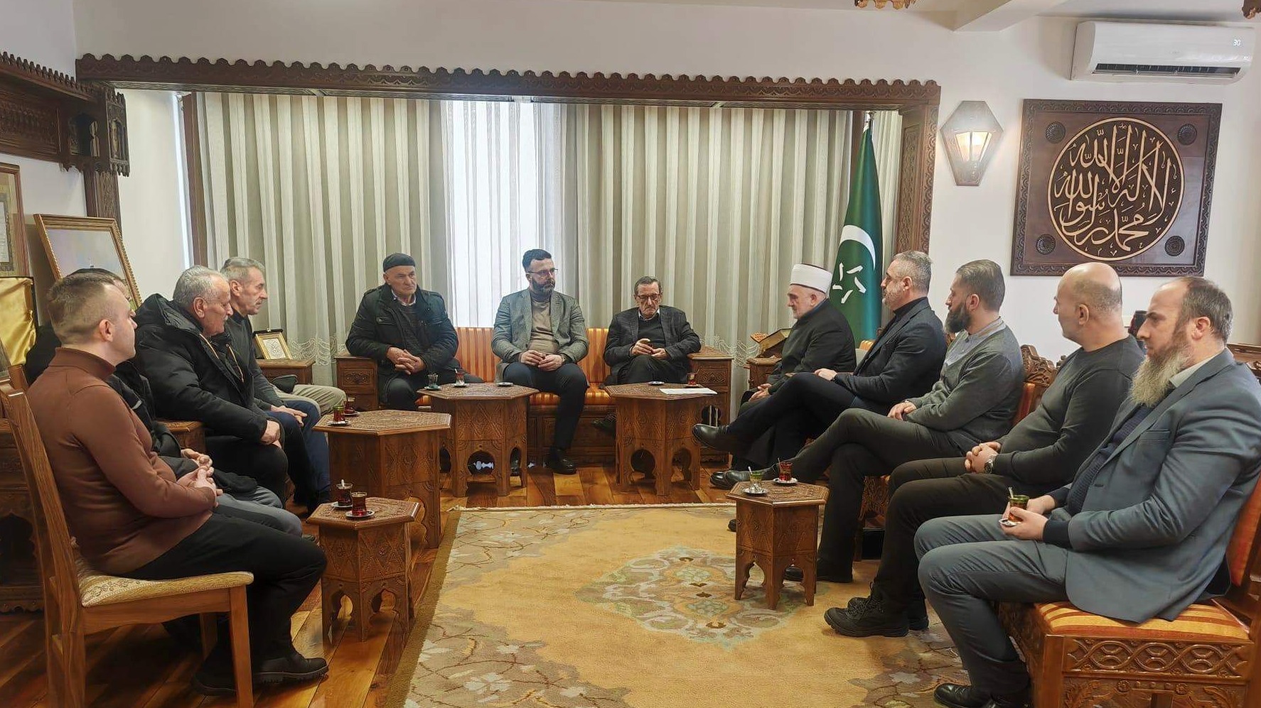 Muftija Dudić razgovarao sa predstavnicima Medžlisa Tutin i IC-a Delimeđe