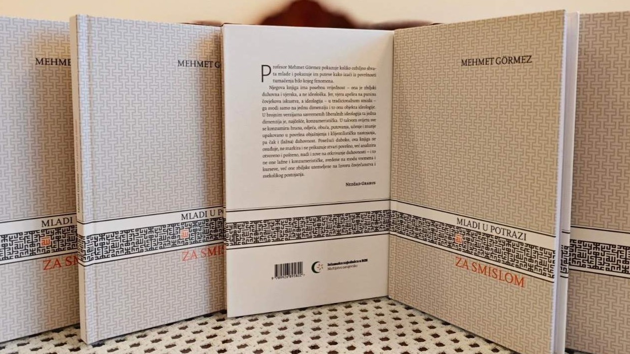 U izdanju Muftijstva sarajevskog objavljenja knjiga "Mladi u potrazi za smislom" Mehmeta Görmeza