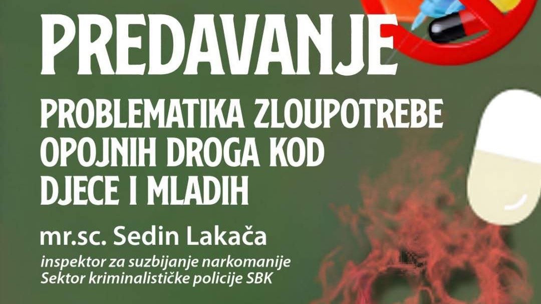 Edukativno predavanje o zloupotrebi opojnih droga u Bugojnu