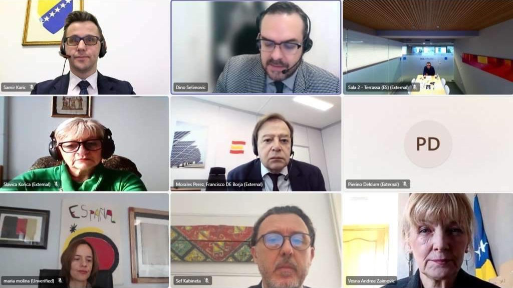 Održan webinar „Jačanje ekonomskih veza između Bosne i Hercegovine i Kraljevine Španije“
