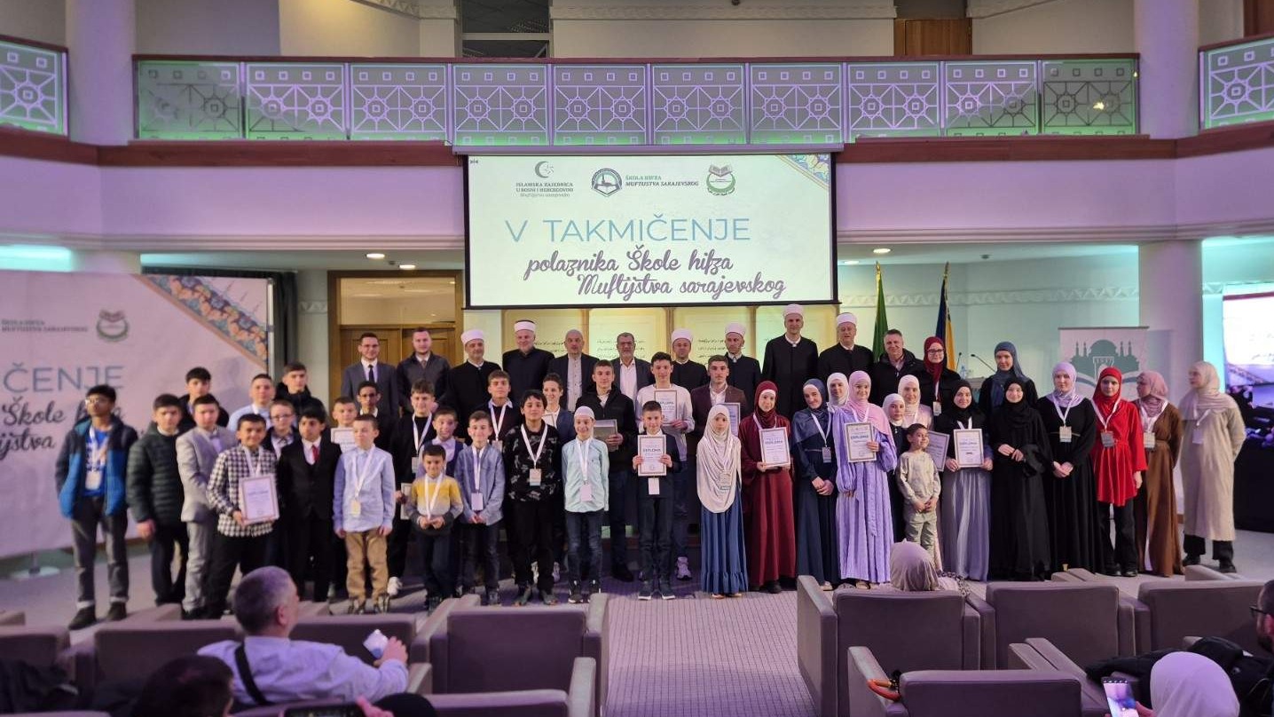 Proglašeni pobjednici Petog takmičenja polaznika Škole hifza Muftijstva sarajevskog