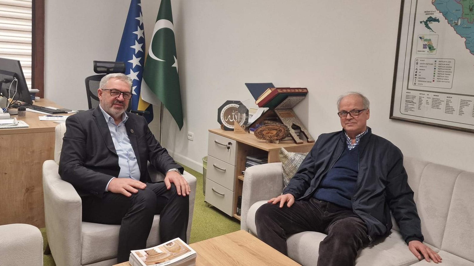 Ured za društvenu brigu Rijaseta posjetio vakif hadžija Ćanija Halidović iz Sjeverne Makedonije