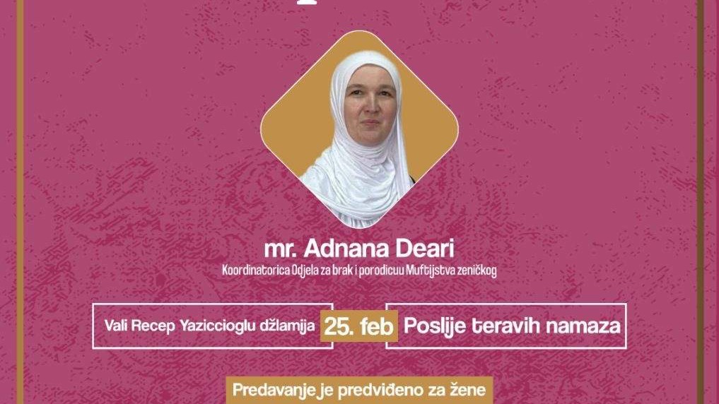 Ramazanska duhovna trpeza u Maglaju – predavanje mr. Adnane Deari