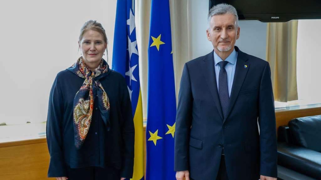 Ademović održao sastanak sa šeficom Političkog odjela Delegacije Evropske unije u BiH