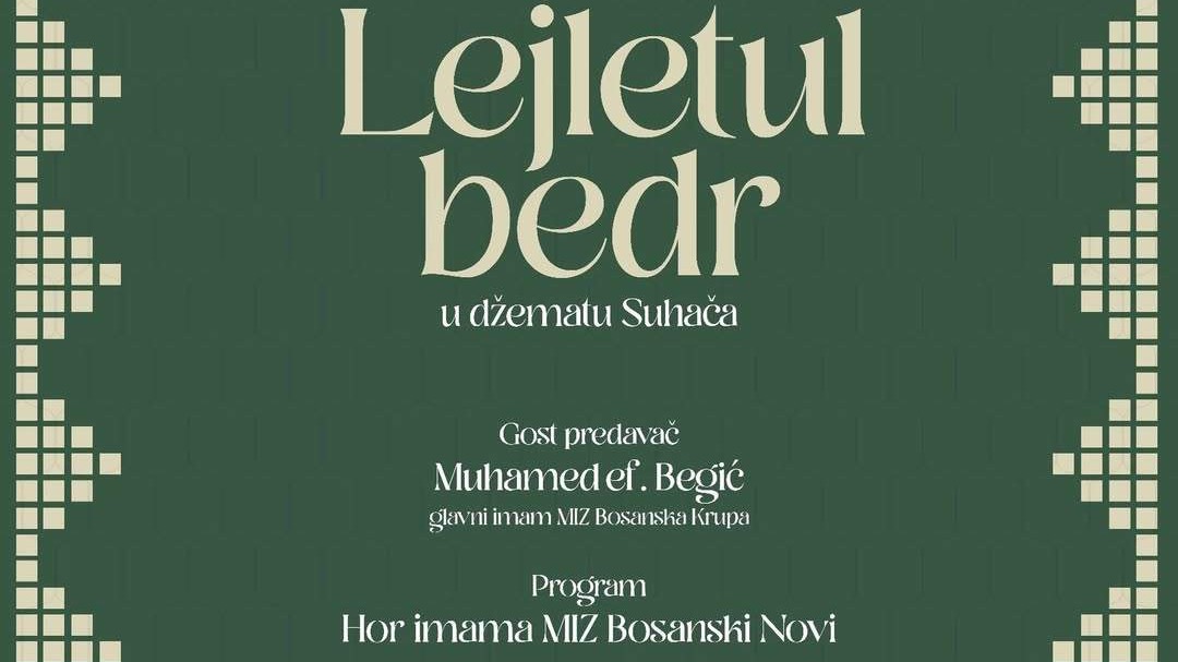 Centralna svečanost povodom Lejletu-l-Bedra u džematu Suhača