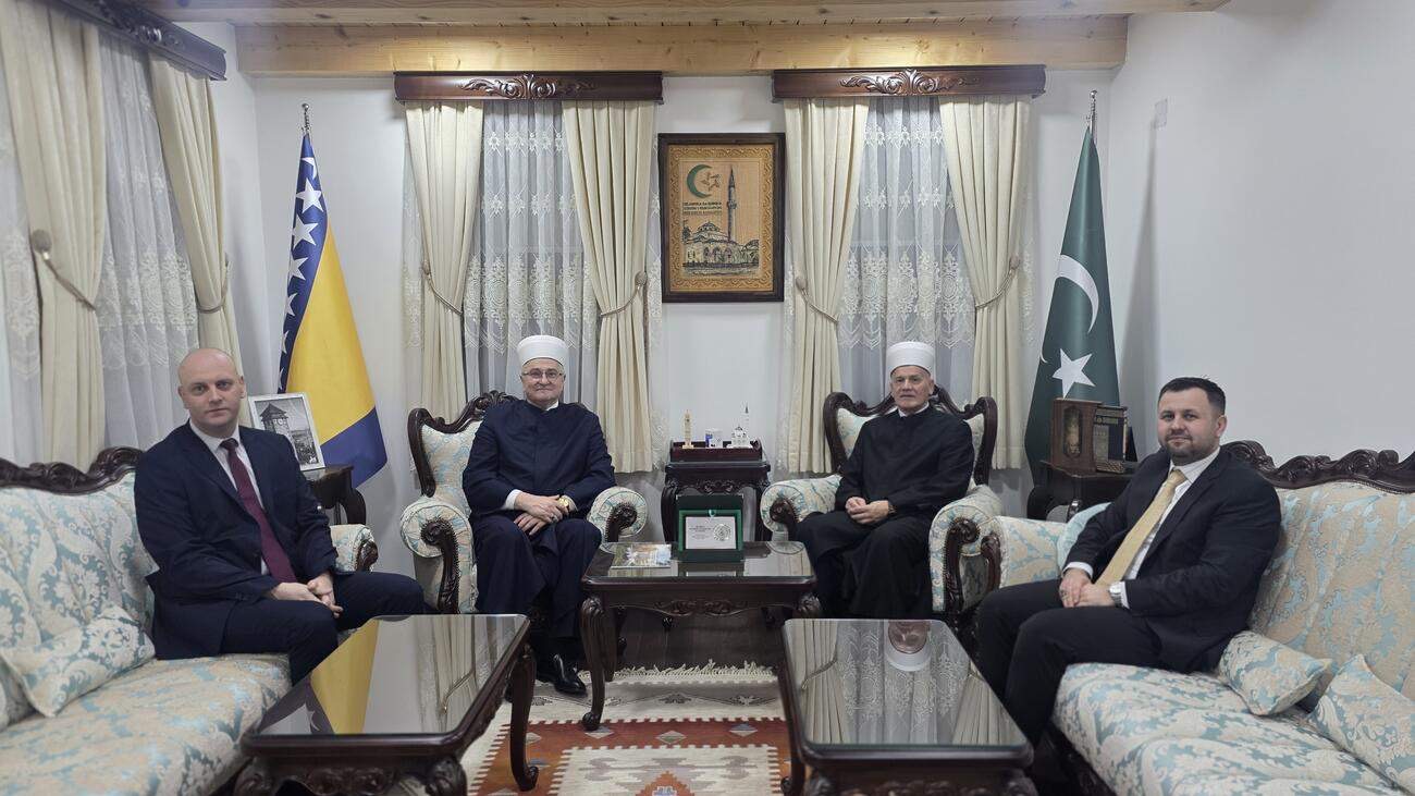 Muftija Hasanović u posjeti muftiji Smajloviću