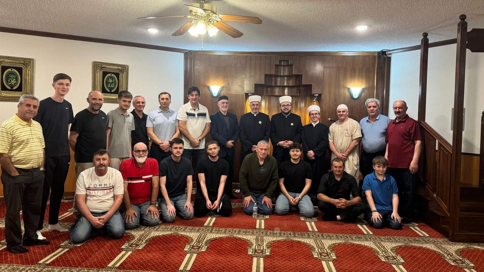 Muftija Ćeman i glavni imam Medžlisa 4 Senad-ef. Šehić u posjeti džematu Al Kalem