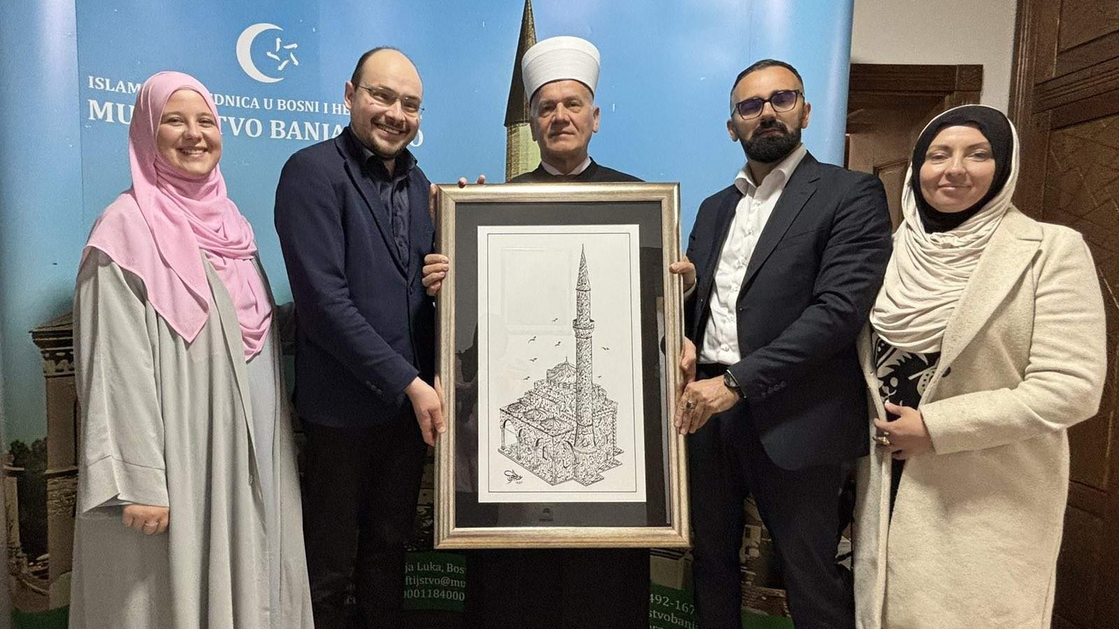 Hafiz Nedim Botić u posjeti Muftijstvu banjalučkom: Razgovarano o saradnji i radu s mladima