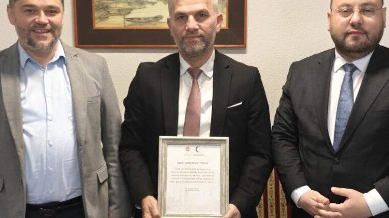 Ataše za vjerska pitanja ambasade Turske u BiH Mustafa Guvenc u posjeti Medžlisu Sanski Most