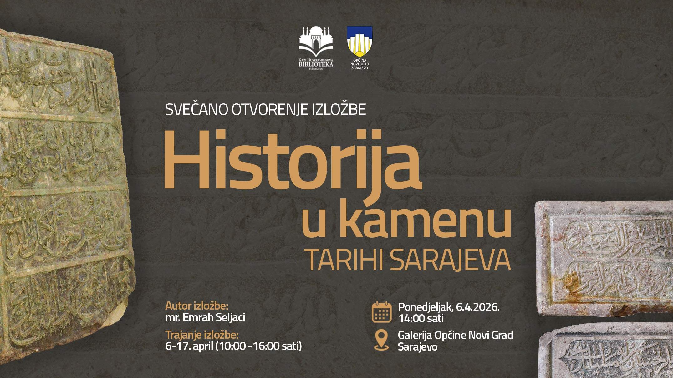 Izložba „Historija u kamenu: tarihi Sarajeva“ povodom obilježavanja Dana grada Sarajeva