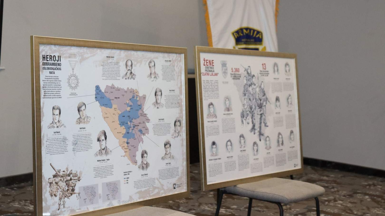 Mostar: Srednjim školama dodijeljeni infografi o herojima i heroinama Armije RBiH