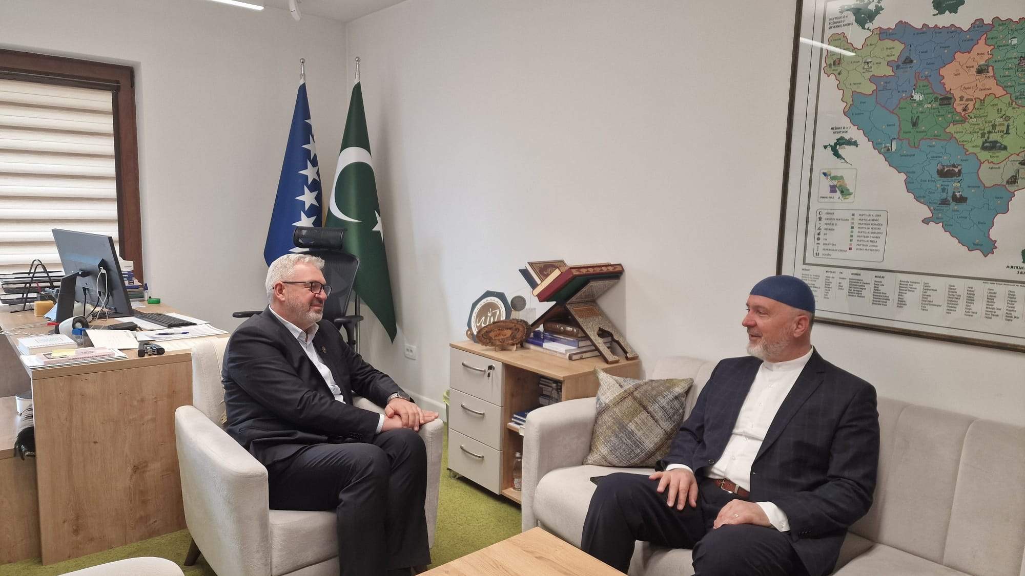 Muftija travnički u radnoj posjeti Uredu za društvenu brigu Rijaseta IZ