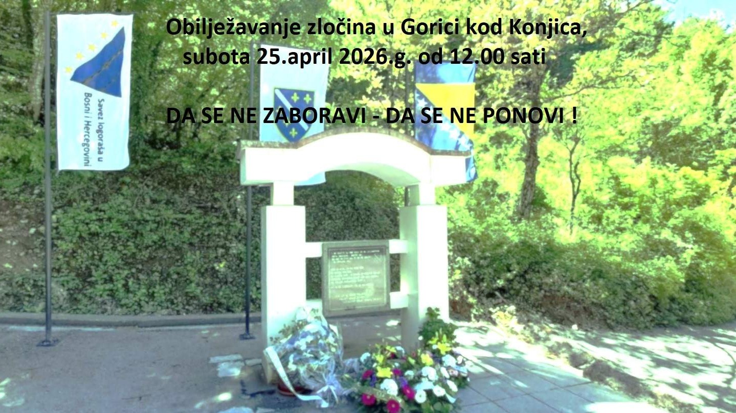 U subotu obilježavanje 33. godišnjice zločina u Gorici i logora u Buturović Polju