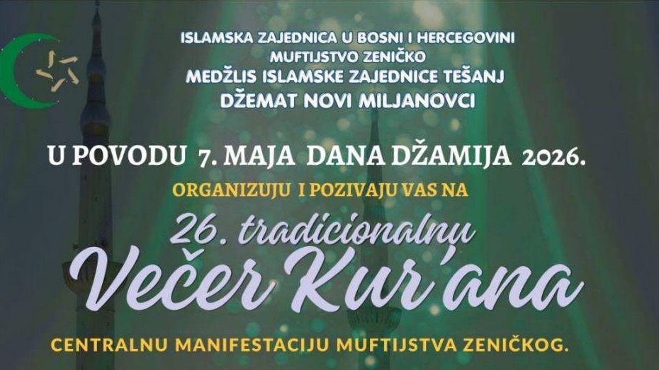 Novi Miljanovci domaćin 26. Večeri Kur’ana povodom Dana džamija