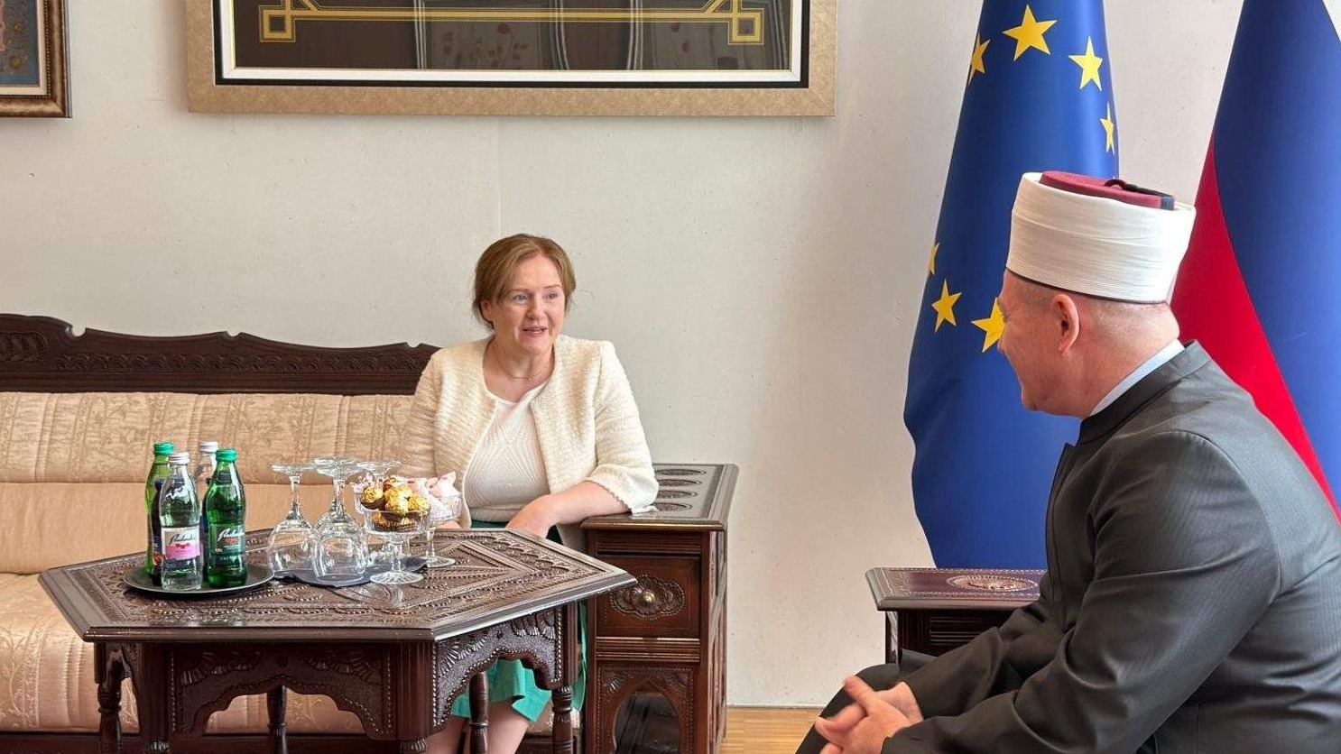 Muftija Porić sa ambasadoricom Irske u Sloveniji: Međureligijski dijalog u Sloveniji primjer poštovanja i saradnje