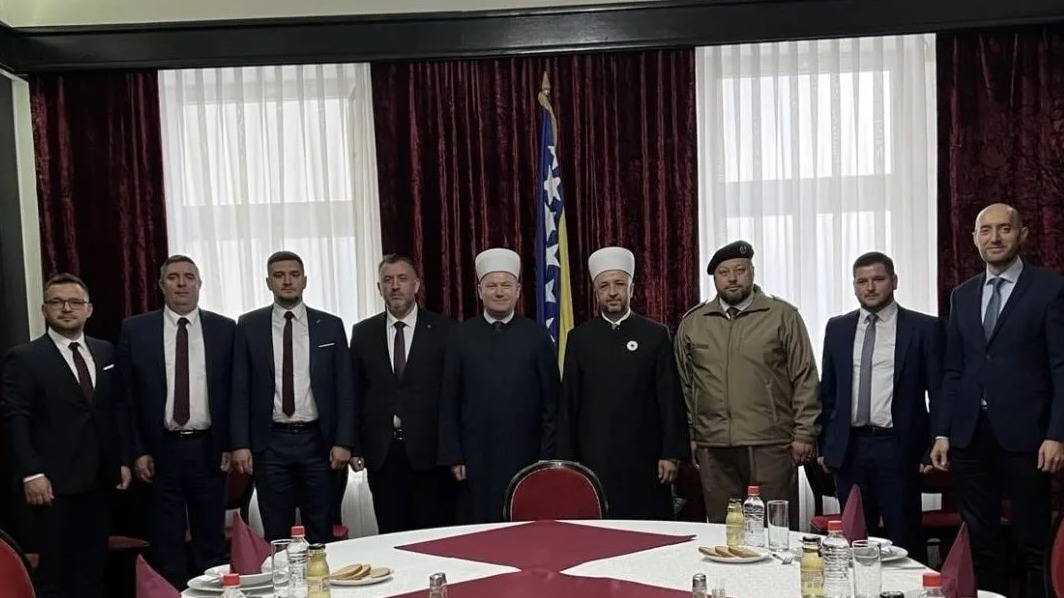 Muftija Porić u posjeti Vojnom muftijstvu u Bosni i Hercegovini