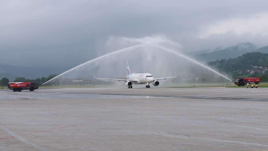 Na Međunarodnom aerodromu Sarajevo dočekan prvi avion na relaciji Berlin – Sarajevo