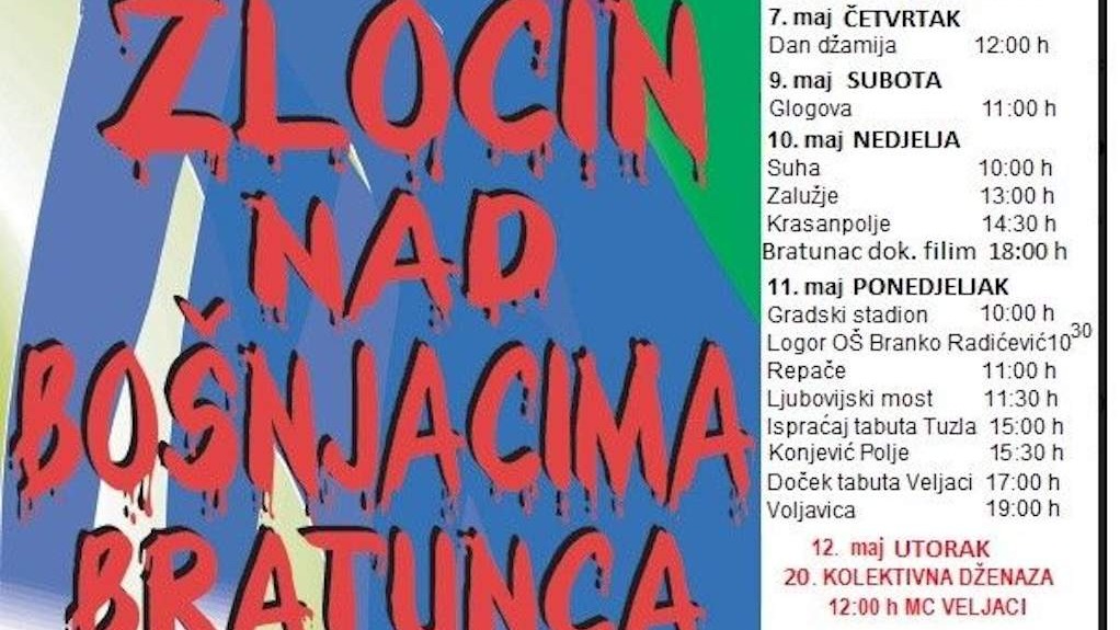 Bratunac: Danas obilježavanje 34. godišnjice logora i zločina nad Bošnjacima