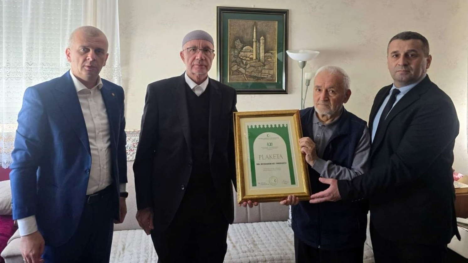 U posjeti Muharem-ef. Omerdiću, povodom 400 godina Behram-begove medrese