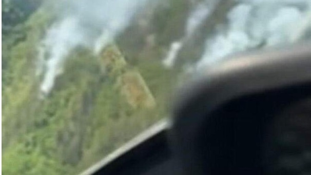 Helikopter OS BiH u borbi s vatrenom stihijom u Jablanici