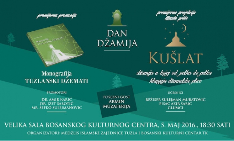 Dan džamija Tuzla: Promocija monografije "Tuzlanski džemati" i premijera filma "Kušlat -džamija" (AUDIO)