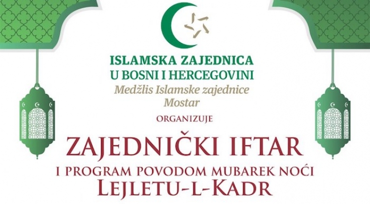 Mostar: U srijedu zajednički iftar za sve postače