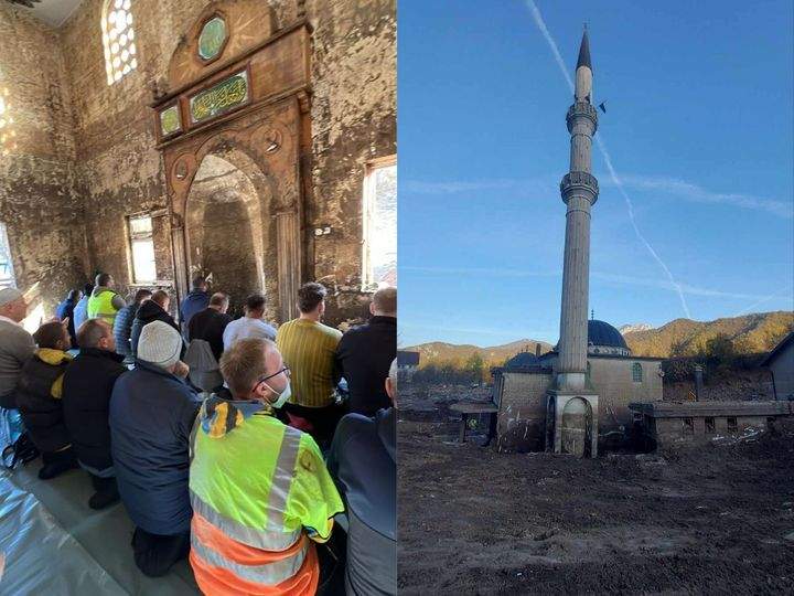 Hayat.ba.jpg - U džamiji u Donjoj Jablanici obavljen namaz po prvi put nakon poplava