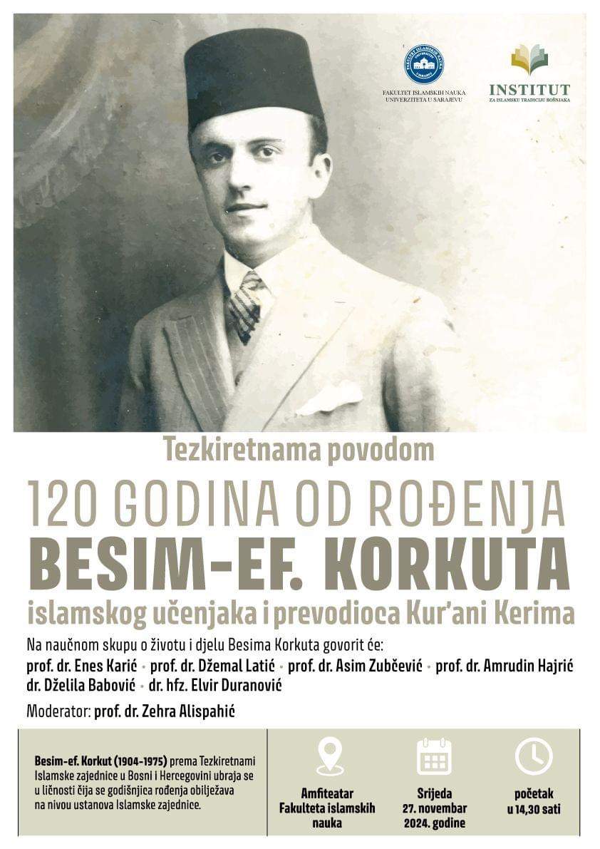 Besim.jpg - Naučni skup povodom 120 godina od rođenja Besim-ef. Korkuta