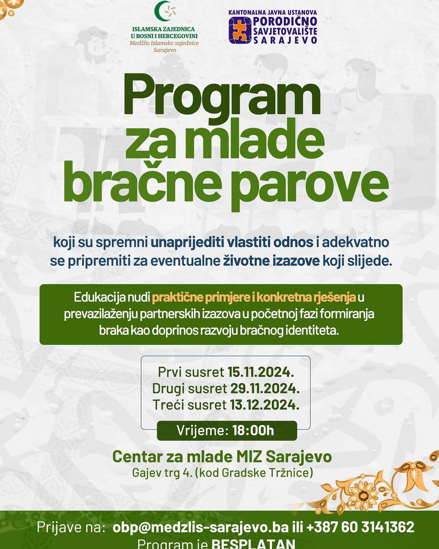 465467260_18246363286286646_2736934046351469230_n.jpg - MIZ Sarajevo: Počela realizacija Programa za mlade bračne parove