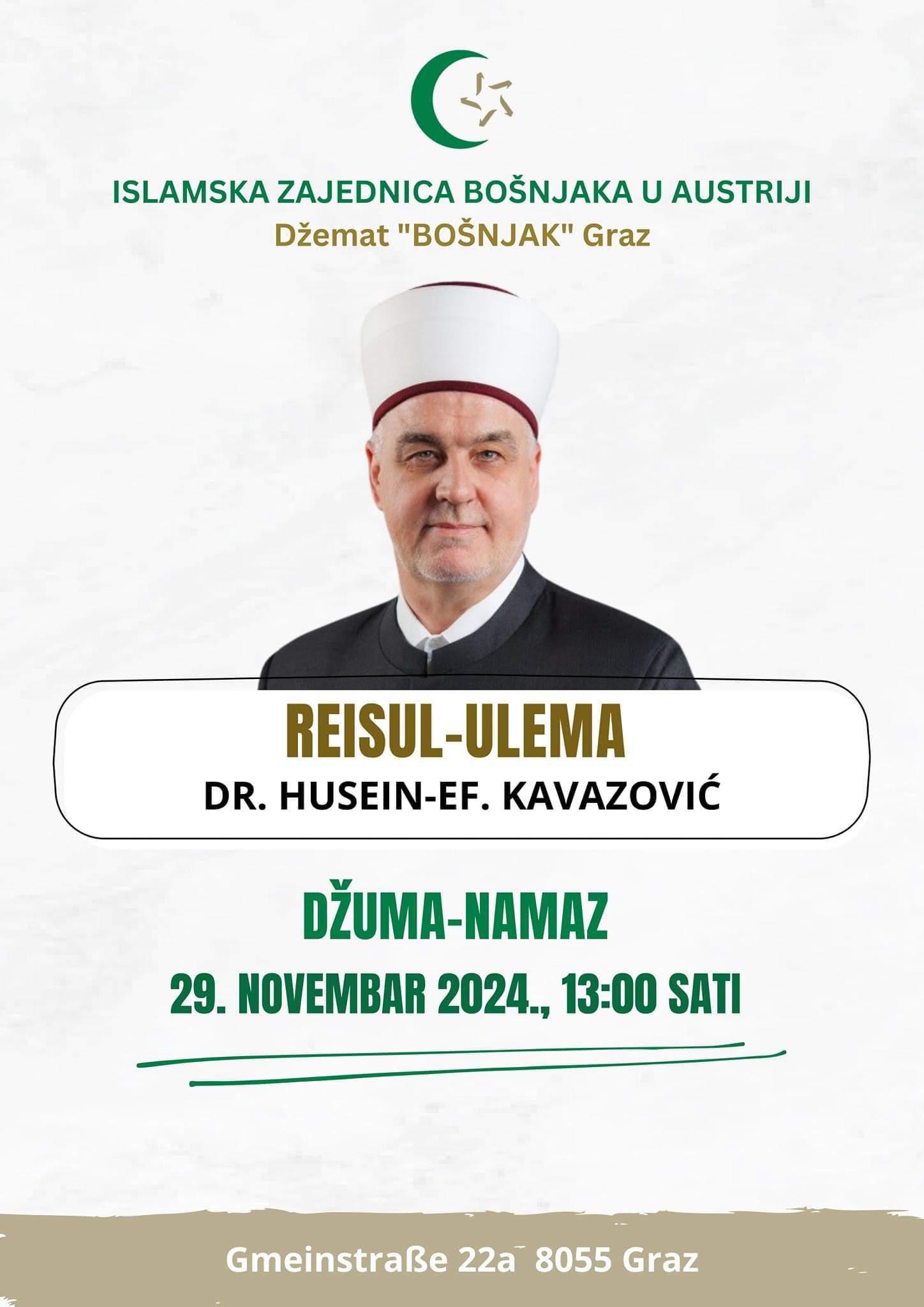 unnamed.jpg - Reisul-ulema 29. novembra u posjeti džematu Bošnjak Graz