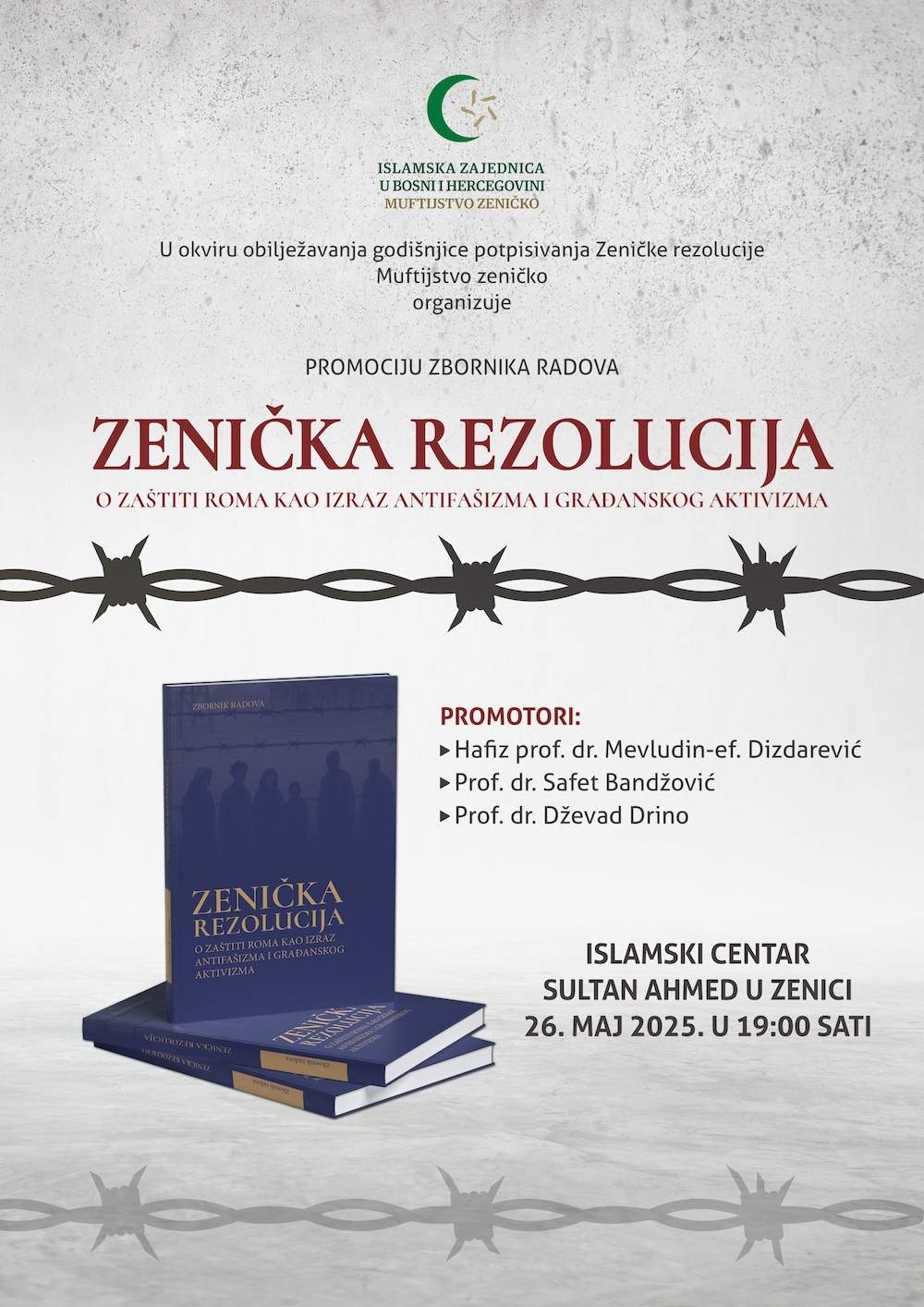 Plakat-Zbornik-radova-FINAL.jpg - Najava promocije Zbornika radova: “Zenička rezolucija o zaštiti Roma kao izraz antifašizma i građanskog aktivizma”