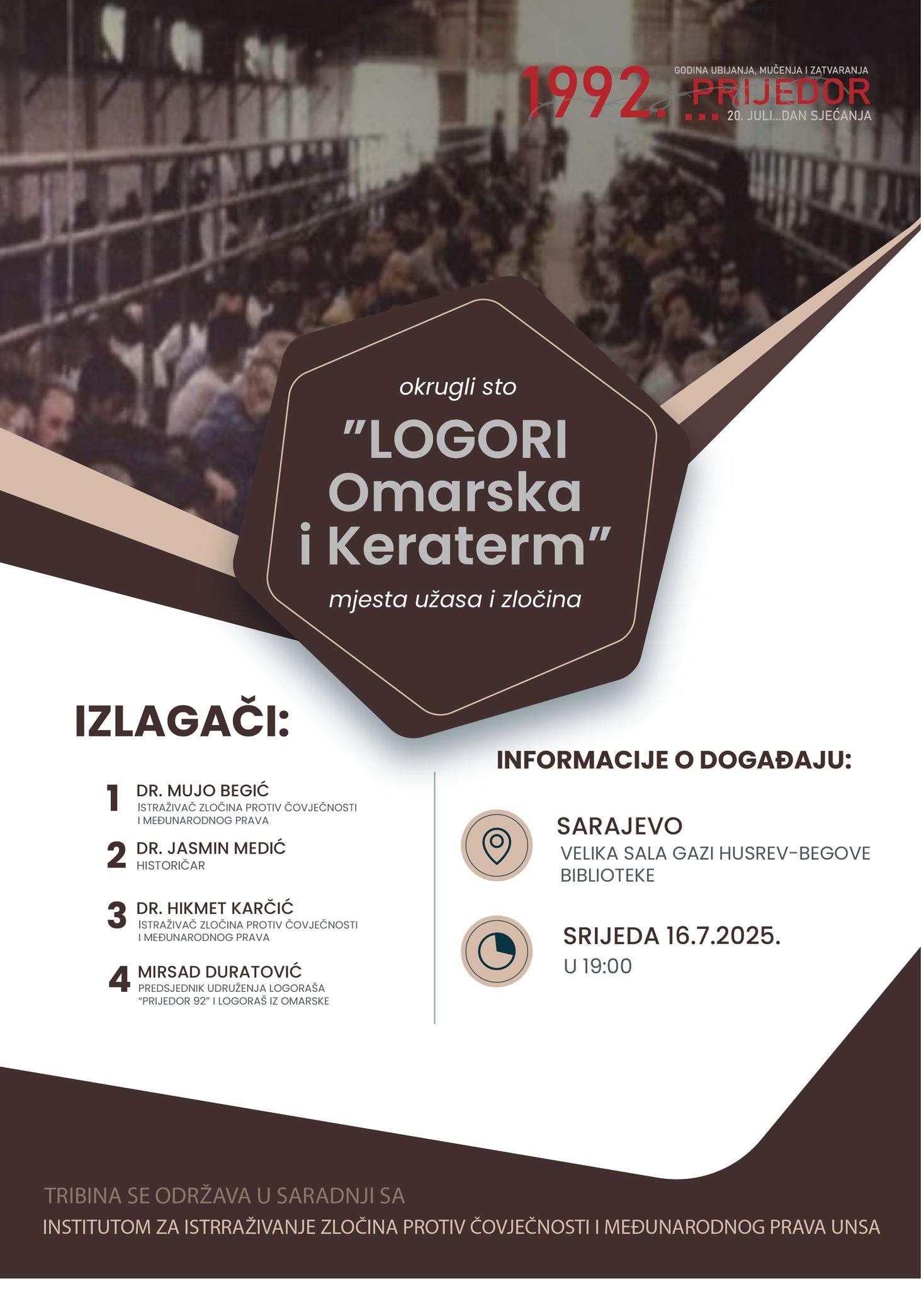 518304239_723218687130319_3893160911701546421_n.jpg - Sarajevo: Večeras okrugli sto o zloglasnim prijedorskim logorima Omarska i Keraterm