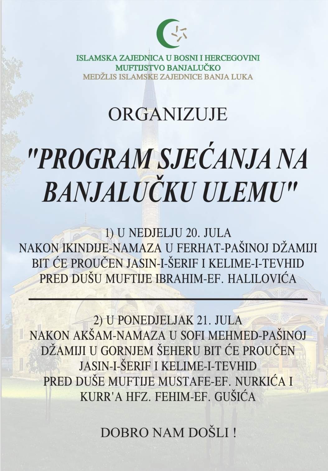 520341581_1039333001700270_6411449912923391534_n.jpg - Program sjećanja na banjalučku ulemu: U znak poštovanja prema znamenitim alimima