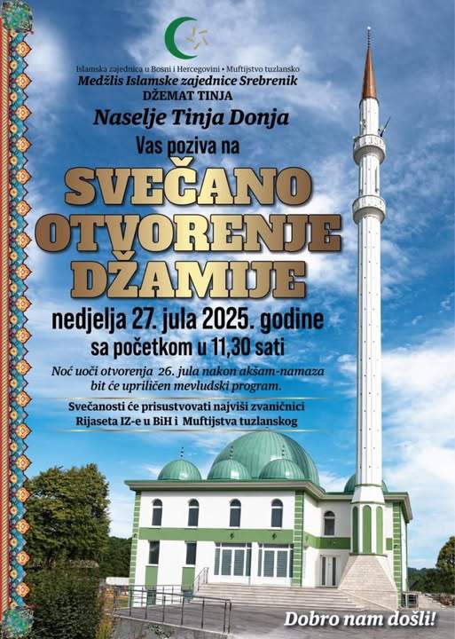 520890377_760900356462160_2440596597997996276_n.jpg - MIZ Srebrenik: Svečano otvaranje džamije u Tinji Donjoj kod Srebrenika