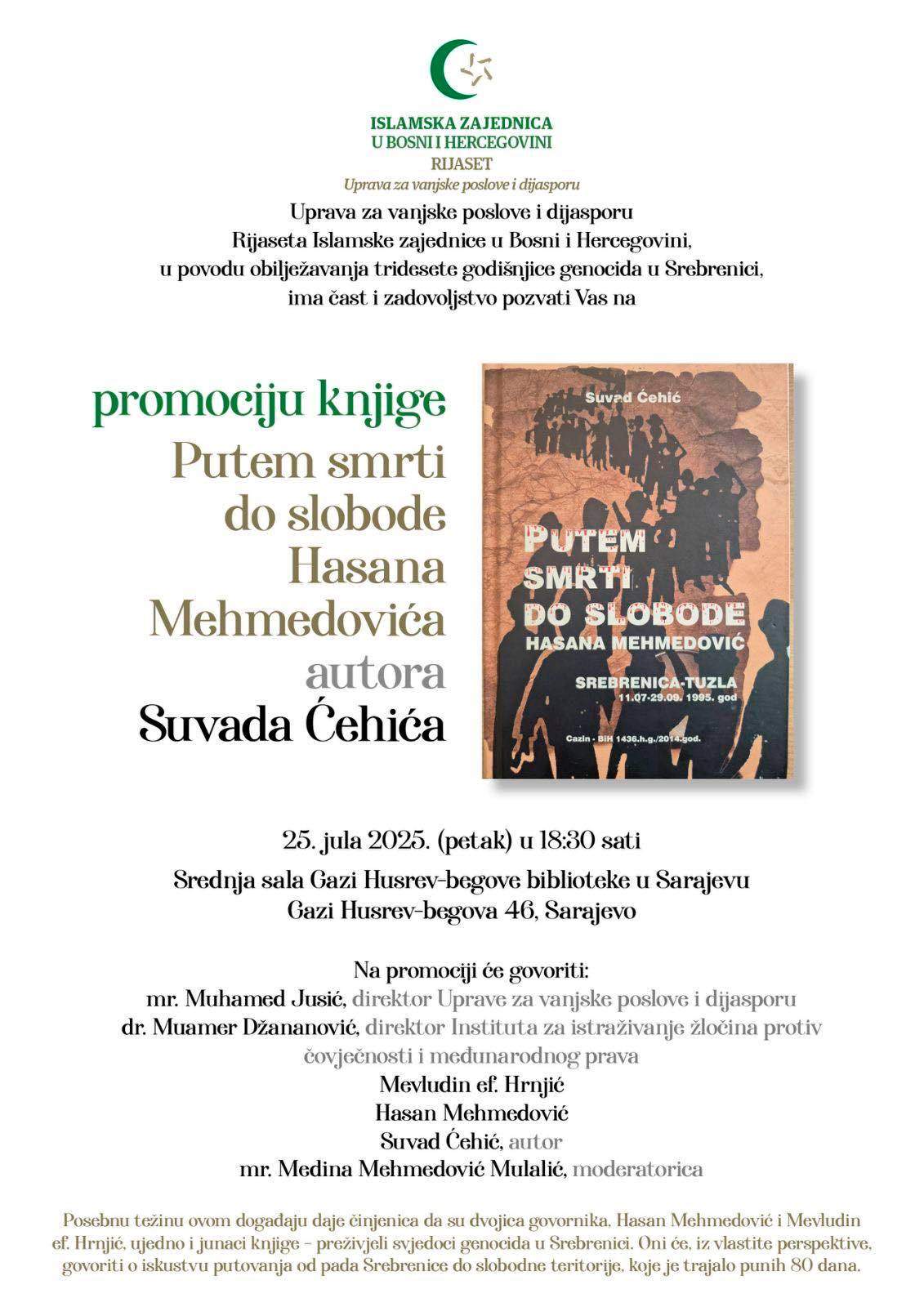 522718407_10232728957740291_2176402984389691679_n.jpg - U petak promocija knjige “Putem smrti do slobode Hasana Mehmedovića” autora Suvada Čehjića