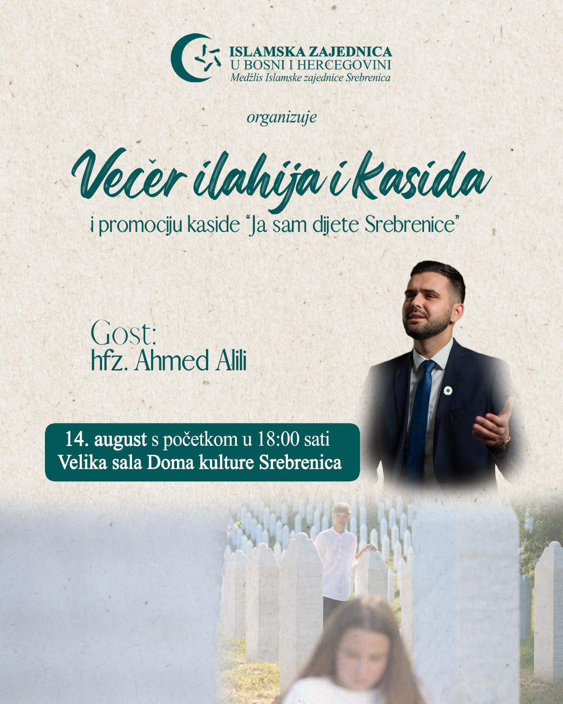 ilahija_kasida_srebrenica.jpg - Srebrenica: Večer ilahija i kasida uz promociju kaside Ahmeda Alilija 
