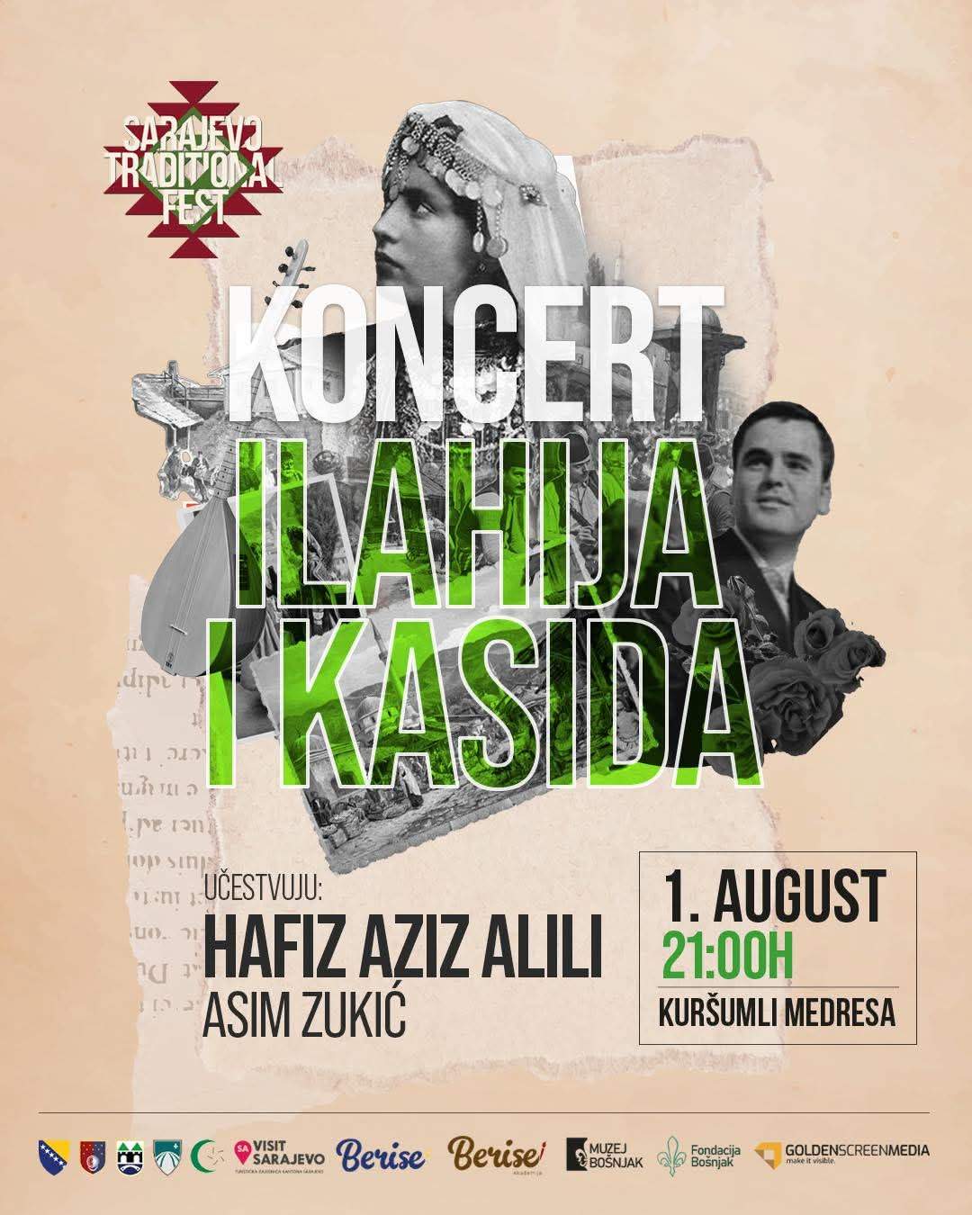 Koncert.jpg - Koncert ilahija i kasida Hafiza Aziza Alilija otvara 5. Sarajevo Traditional Fest