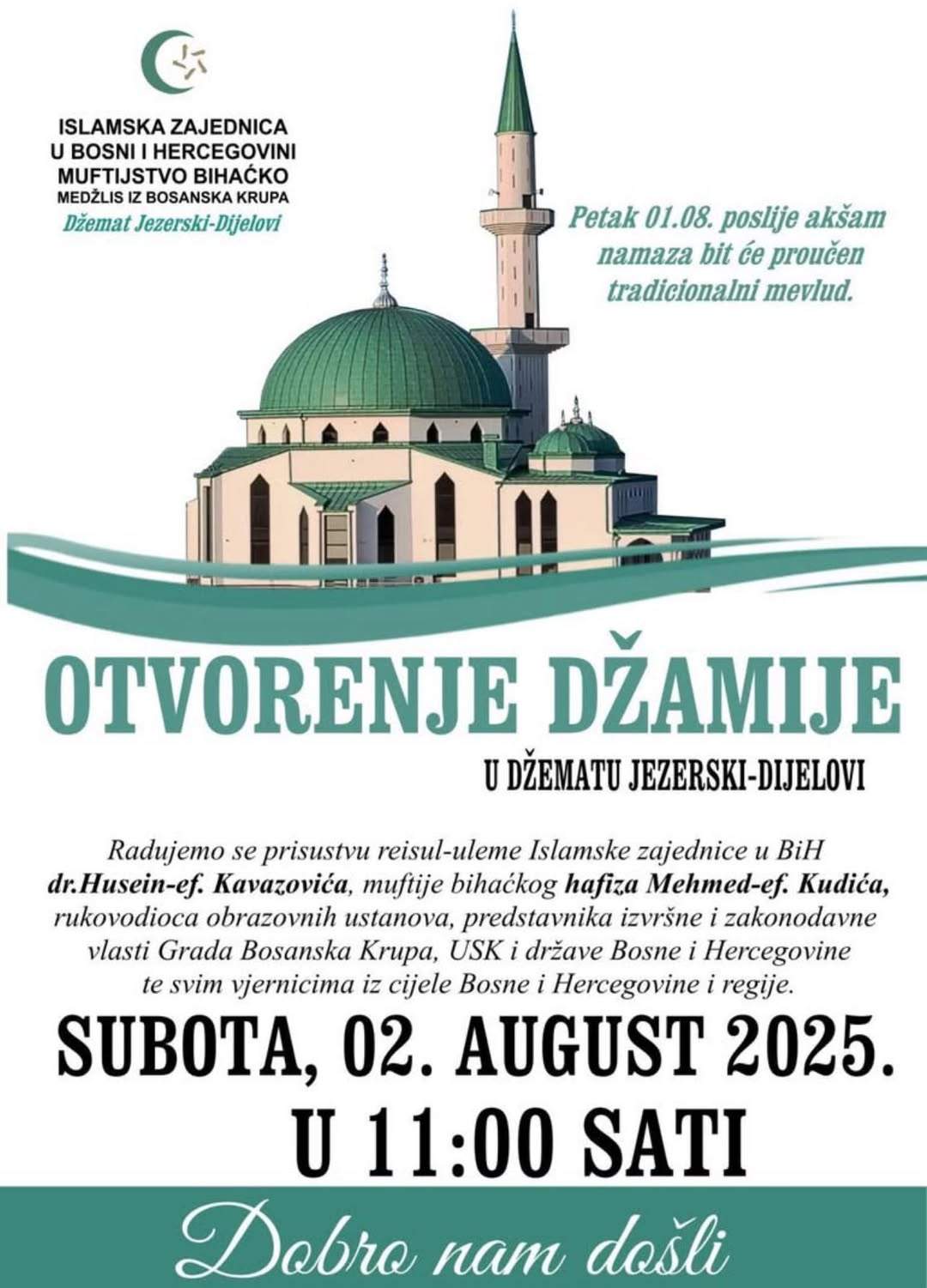 525992653_1195637132603876_6034545059851661285_n.jpg - MIZ Bosanska Krupa: Sutra svečano otvorenje džamije u džematu Jezerski-Dijelovi