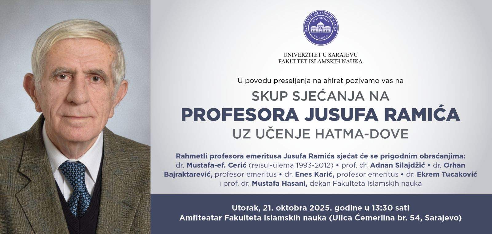 viber_image_2025-10-17_16-58-08-116.jpg - FIN: U utorak komemoracija prof. emeritusu Jusufu Ramiću