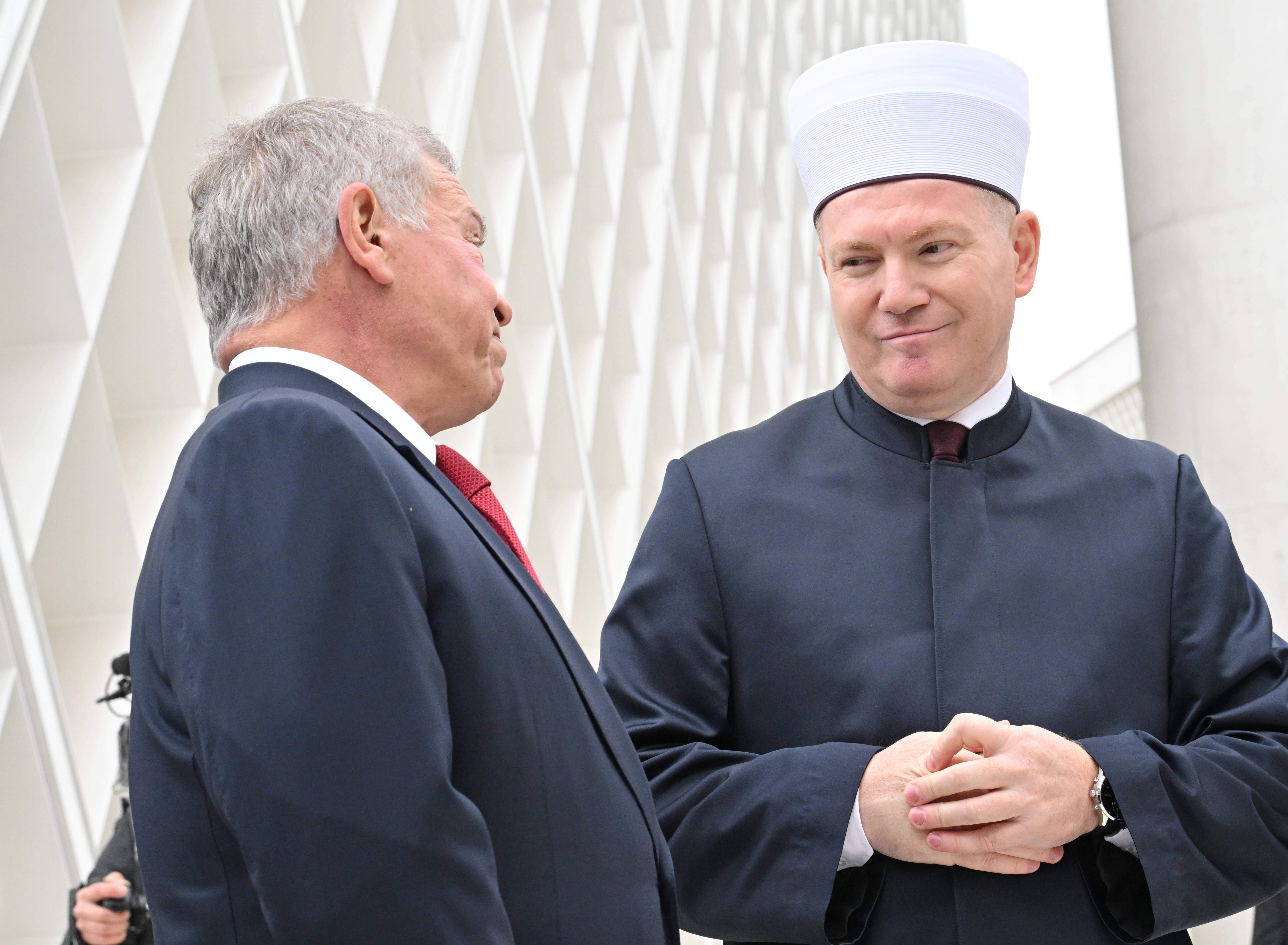 Foto: Mešihat Islamske zajednice u Sloveniji - Kralj i prestolonasljednik Jordana na sastanku s muftijom ljubljanskim Nevzet-ef. Porićem