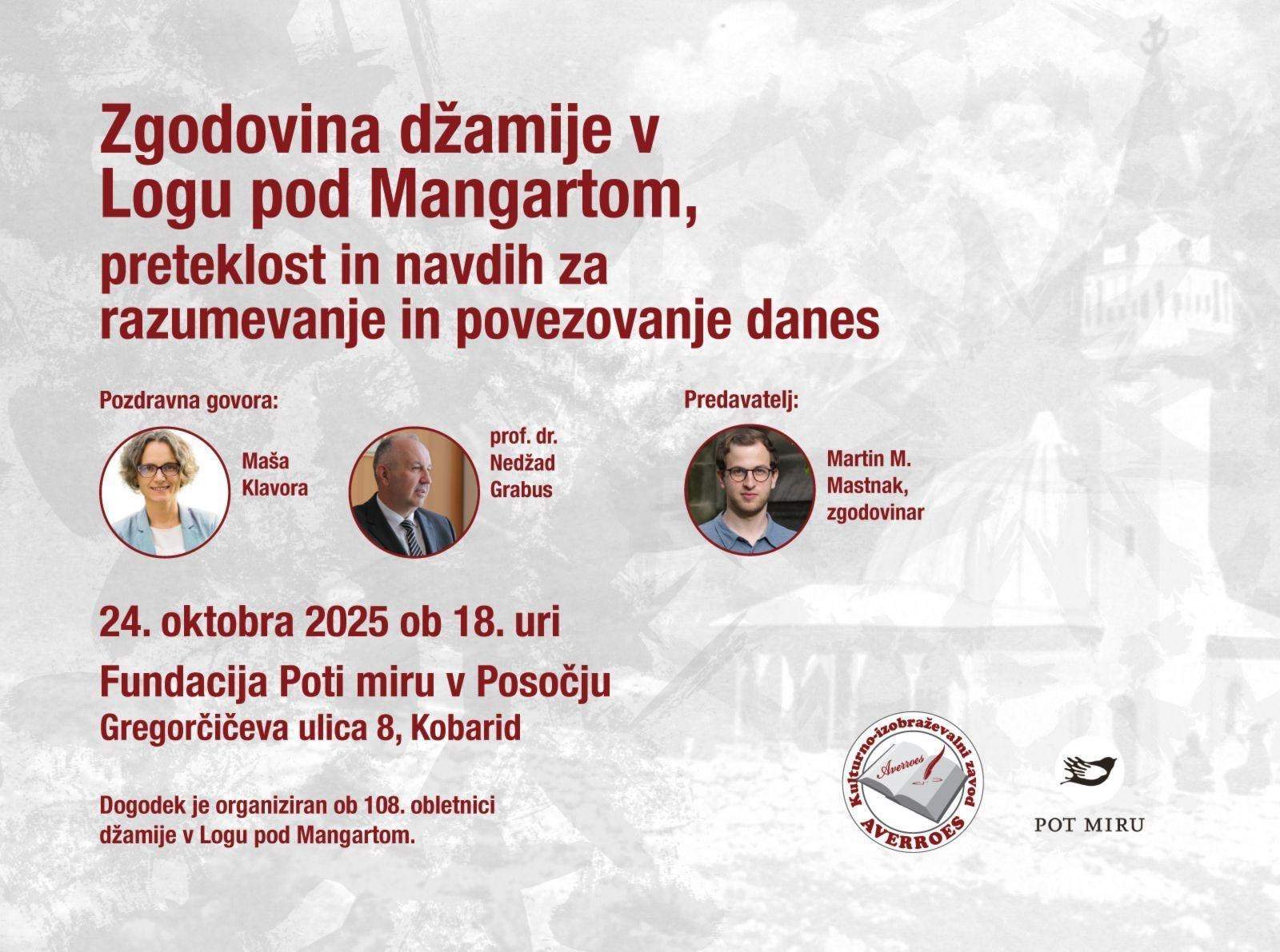 Plakat.jpg - Historija džamije u Logu pod Mangartom kao inspiracija za jačanje dijaloga i veza