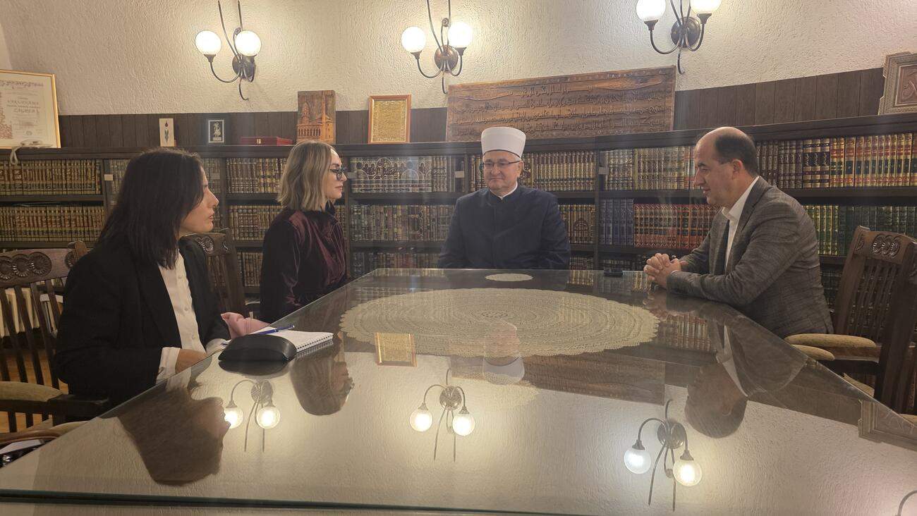 02.jpg - Zagreb: Muftija Hasanovi primio u nastupnu posjetu ambasadoricu Albanije u Hrvatskoj 