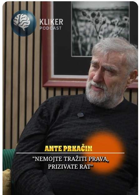 Screenshot: Ante Prkačin - Pismo generalu Prkačinu: ironija, cinizam i Bosna