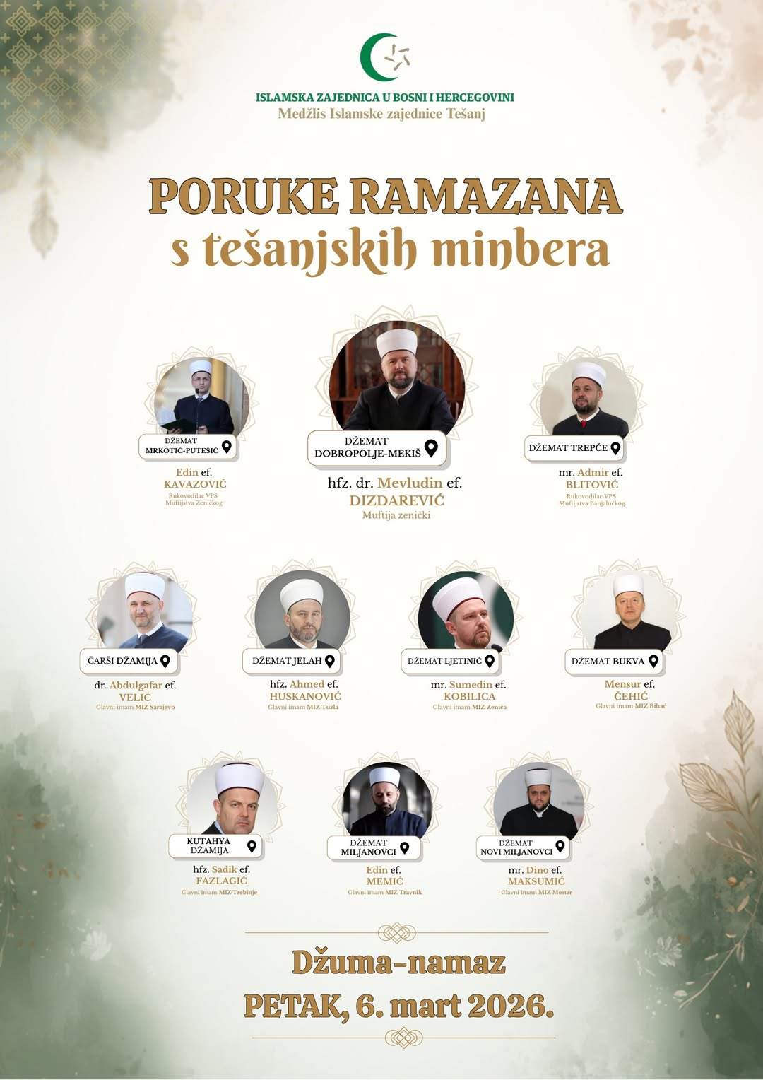 646040284_122226805232282214_4416939745082493905_n.jpg - Poruke ramazana s te&scaron;anjskih minbera: Gosti-hatibi u džematima Medžlisa Te&scaron;anj