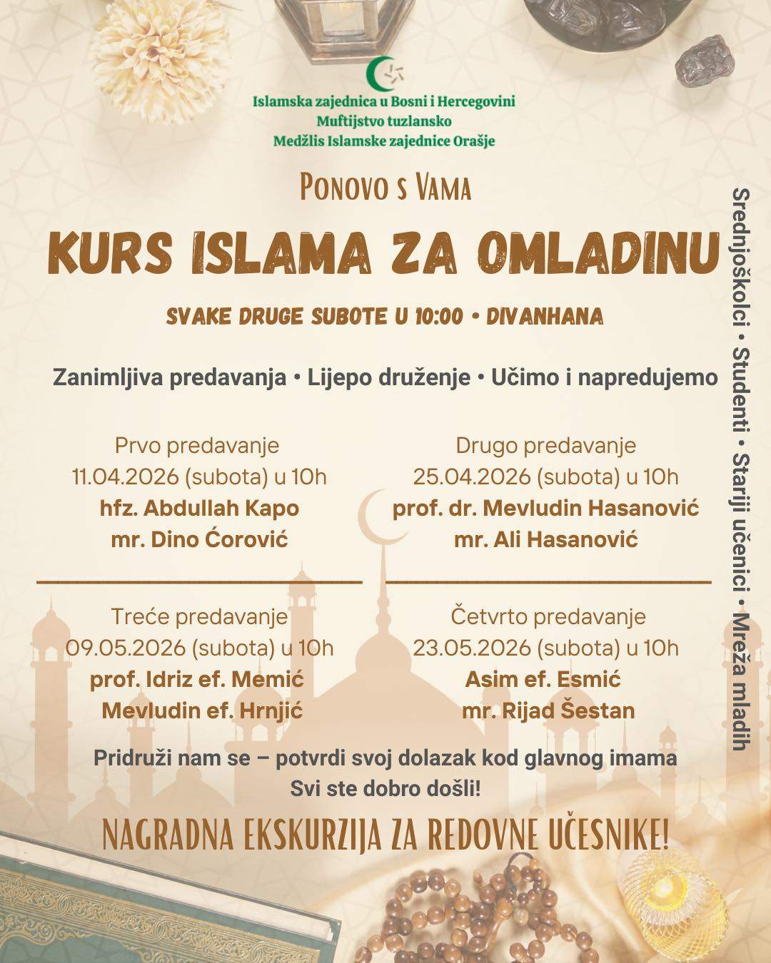 659075575_1395741692580417_4355369381957374441_n.jpg - Kurs islama za omladinu ponovo u Ora&scaron;ju