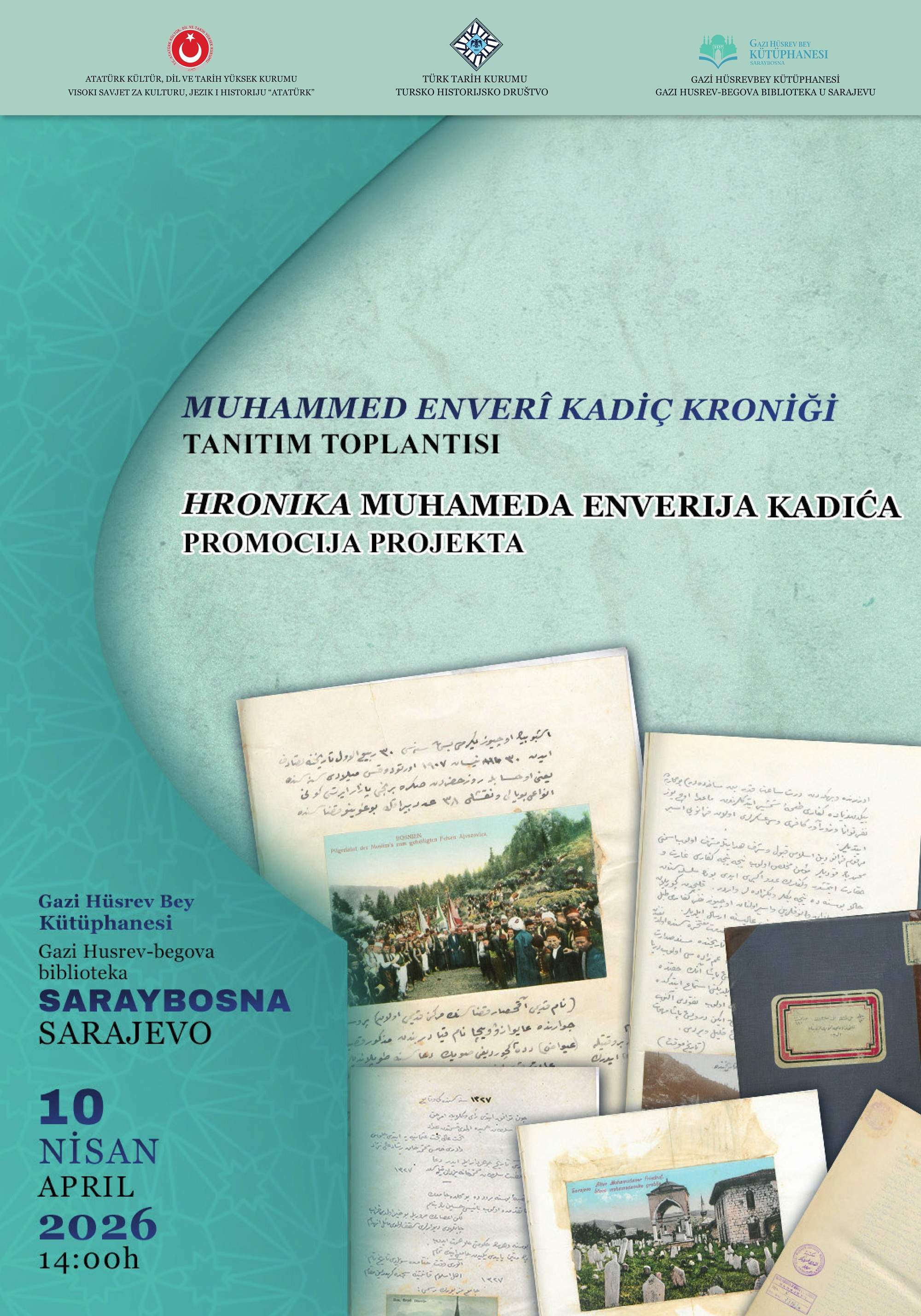 plakat_kadic_1.jpg - Promocija projekta Hronika Muhammeda Enverija Kadića: Predstavljanje elektronske baze podataka