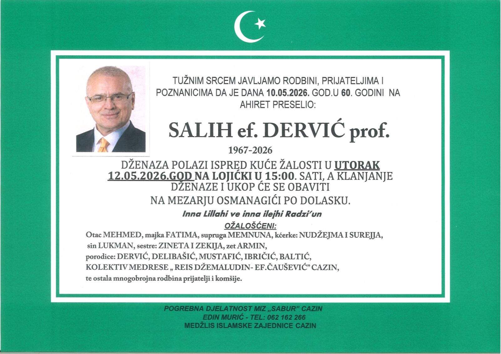 dzenaza.jpg - Sutra dženaza profesoru Salih-ef. Derviću