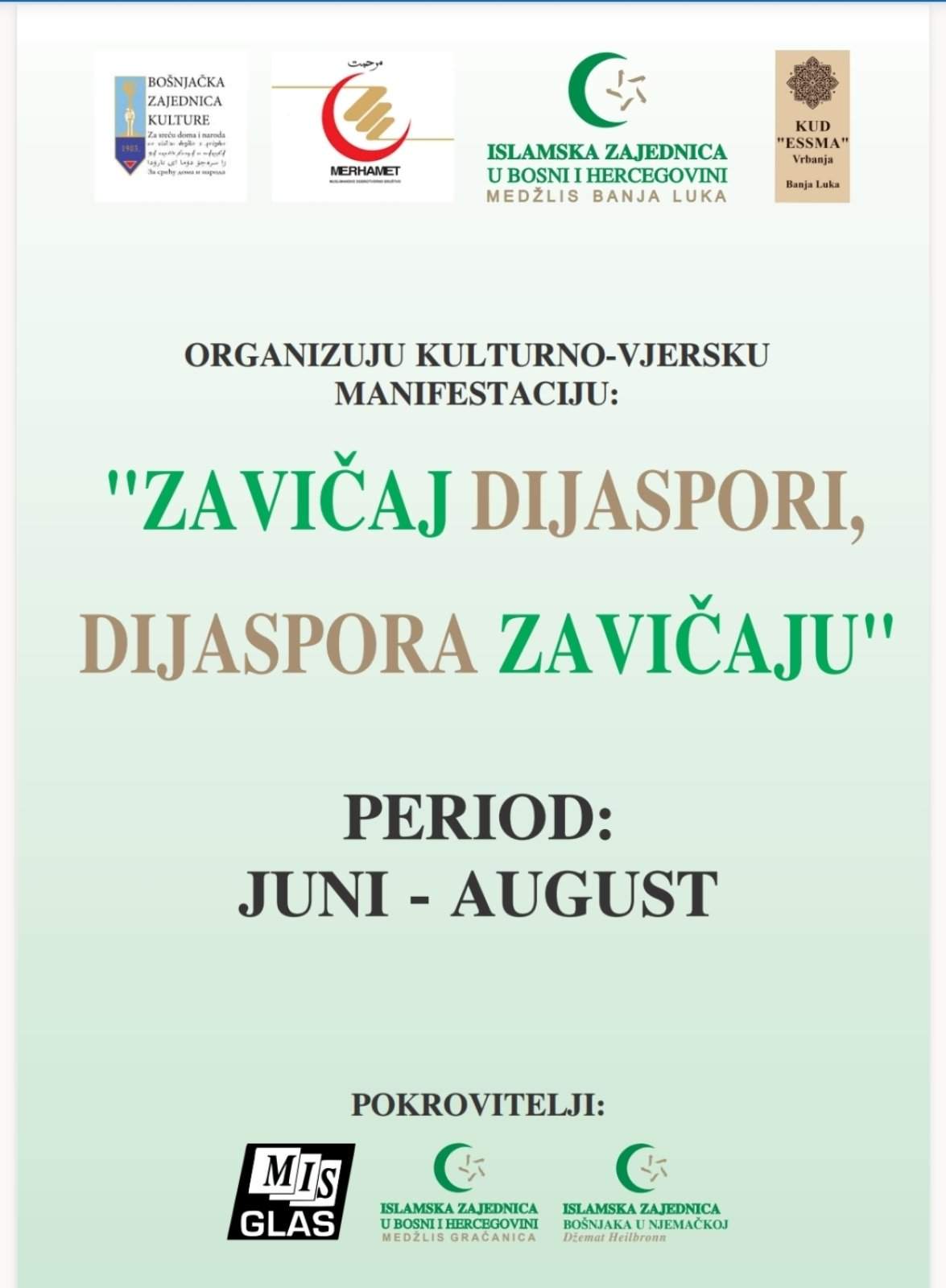 Najava.jpg - Počinje kulturno-vjerska manifestacija 