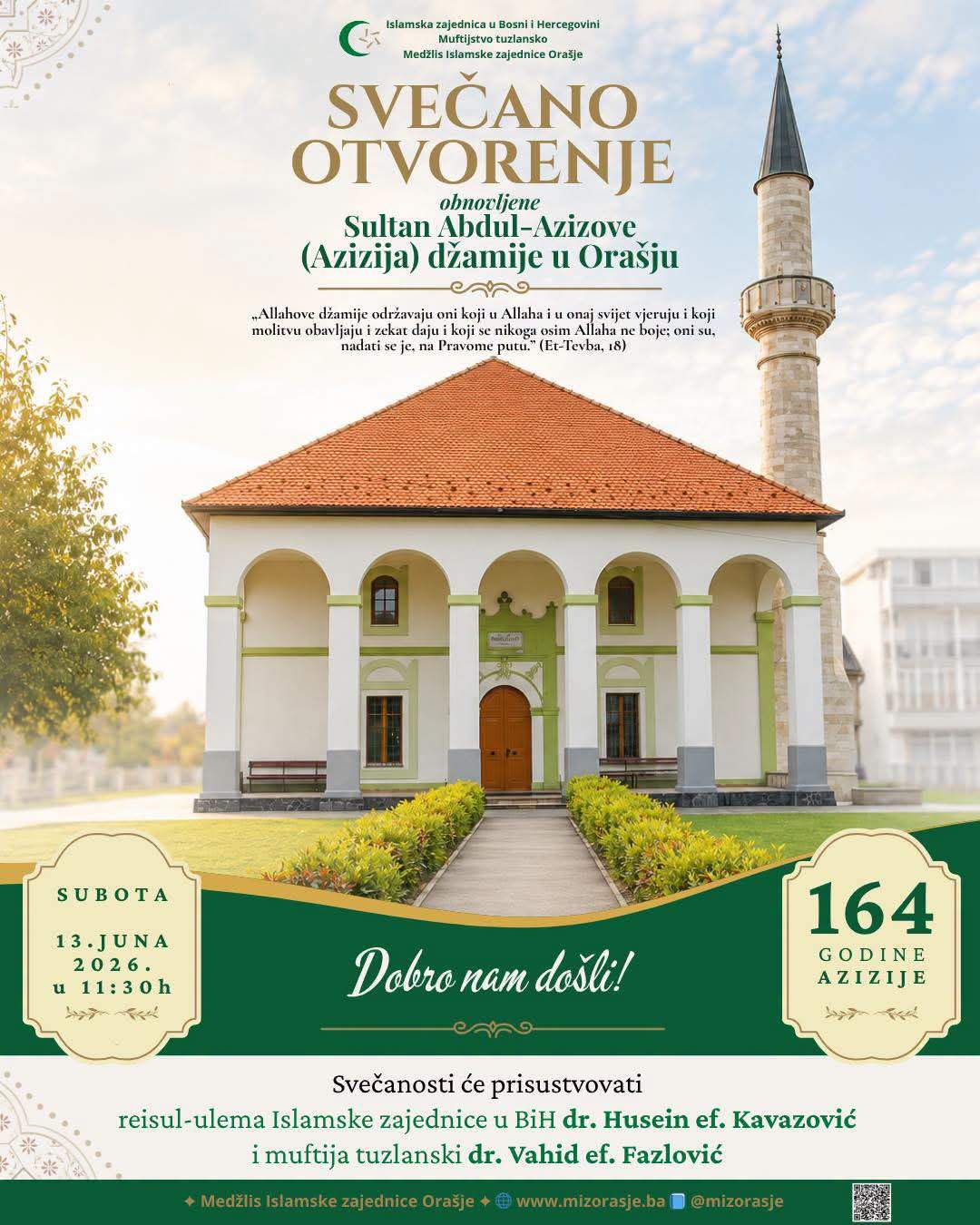 FB_IMG_1780489084571.jpg - Ora&scaron;je dočekuje otvorenje obnovljene Azizija džamije