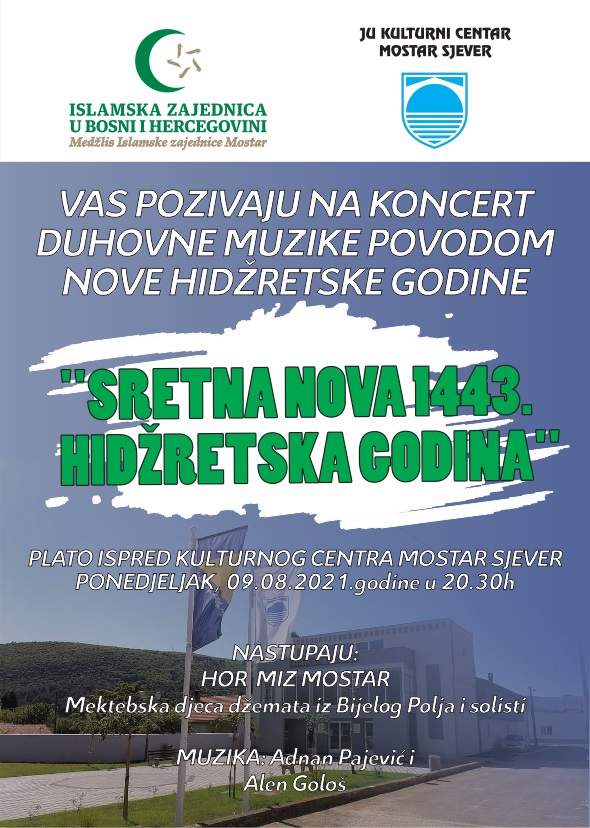 00.jpg - Mostar: Večeras koncert duhovne muzike povodom Nove hidžretske godine